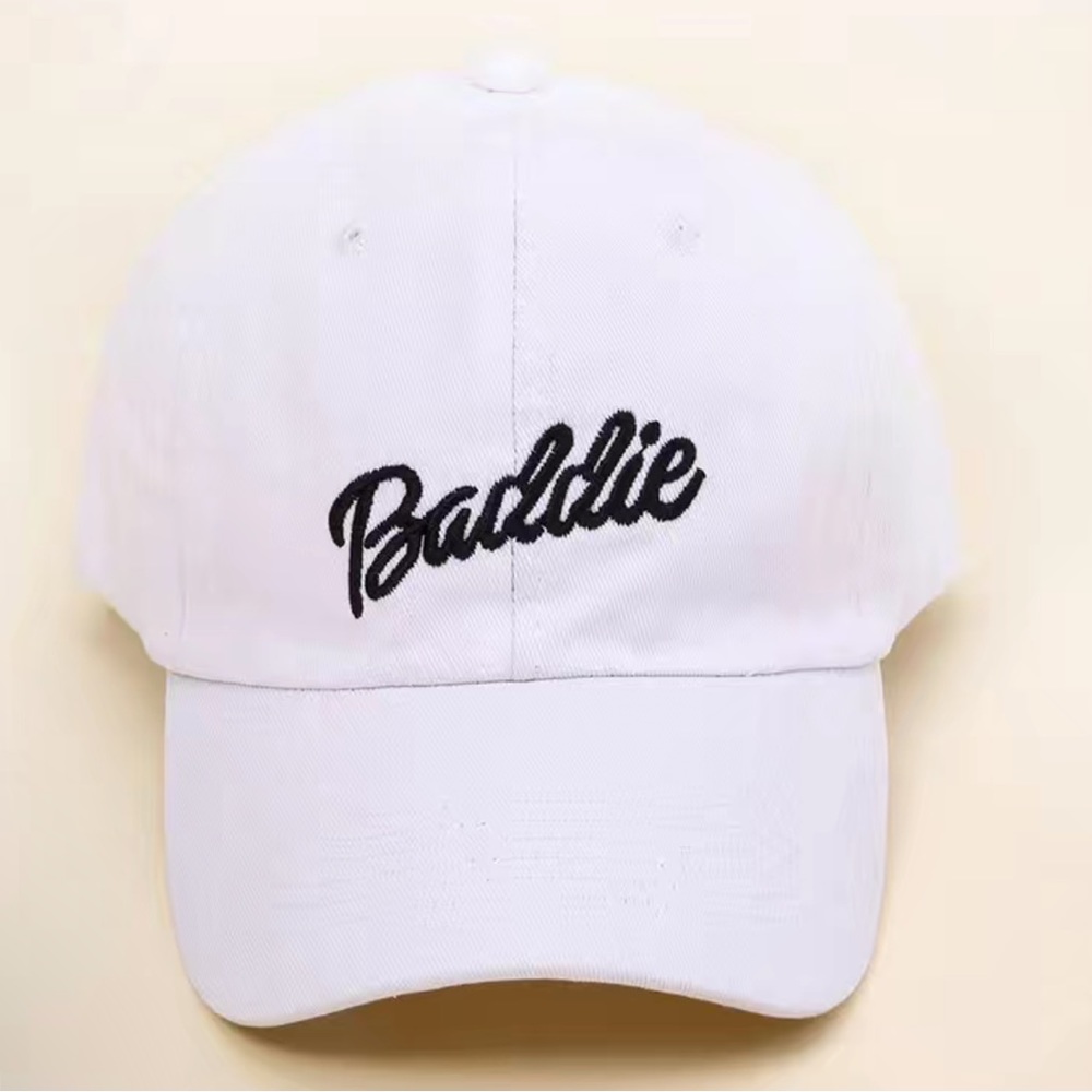 Alphabet Baseball Cap Adjustable Cap Hat Distress… - image 1